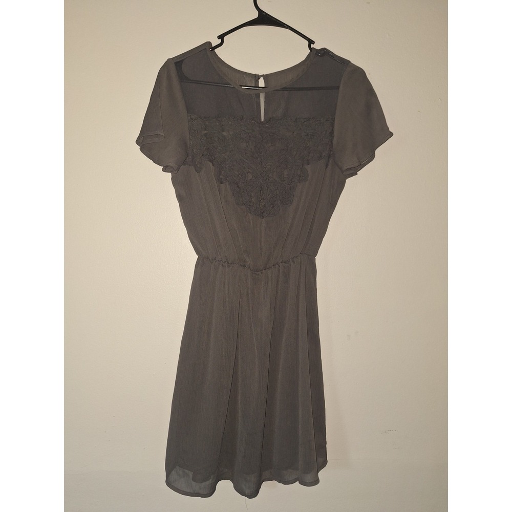 Maurice's XS Gray Knee Length Dress
